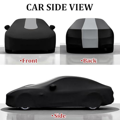 WinPower Indoor Sports Car Cover 181-192 Inch Soft Stretch Elastic Dustproof Scratchproof Protection Full Car Cover for Underground Garage Car Show - size: L-SPORT CAR(181-192 Inch)