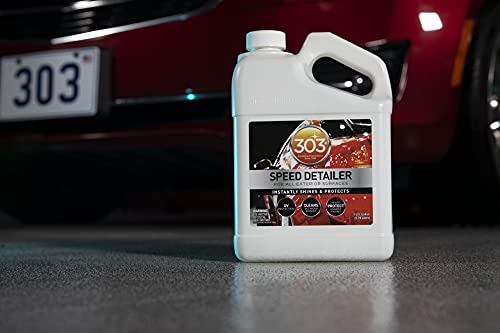 303 Products Speed Detailer - Instantly Shines and Protects Paint - for All Exterior Automotive Surfaces - Cleans Between Washes - UV Protection, 1 Gallon, (30229) - size: 128 Fl Oz (Pack of 1)