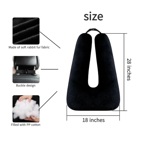 FHSGGP Travel Pillow Car Pillow Kid Car Sleeping The Sleeping Aid for Adults and Kids on Road Trips Kids Travel Pillow Black - color: A-black