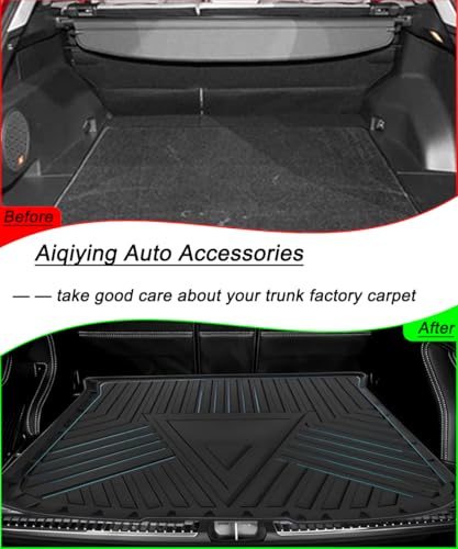 Edge/MKX Cargo Mat - Compatible with 2007-2014 Ford Edge/2007-2015 Lincoln MKX，All-Weather 3D Custom-Fit Waterproof Non-Slip Durable Odorless TPO High-Raised Lip Trunk Tray Floor Mat - size: For 2009-2014 Ford Edge