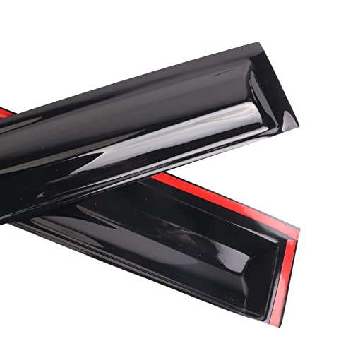 Tape-On Window Visors Deflectors Rain Guards 4 Piece Set ‎Compatible with 2013-2018 Toyota Rav4 94992 - size: 2013-2018 Toyota Rav4