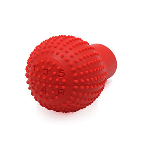 uxcell Red Soft Silicone Nonslip Car Manual Gear Shift Lever Knob Protective Cover - color: Red