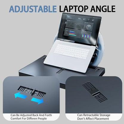 Steering Wheel Tray, Car Food Tray, Car Desk for Laptop, Multipurpose Car Table for Eating & Work, Adjustable Car Tray with Drawer and Anti-Slip Protective Adhesive (26" L x 10" W x 2" H) - size: 26" L x 10" W x 2" H