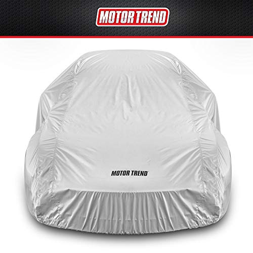 Motor Trend FlexCover Waterproof Car Cover for Rain Wind All Weather L Fits up to 190 x 70 x 50 inches - size: L Up to 190"