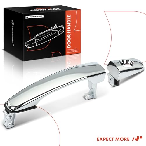 A-Premium Front Driver Side Exterior Door Handle with Keyhole Compatible with Chevrolet Equinox, Malibu, Traverse & GMC Terrain, Acadia Limited & Buick Enclave & Pontiac G6 & Saturn Aura, Outlook