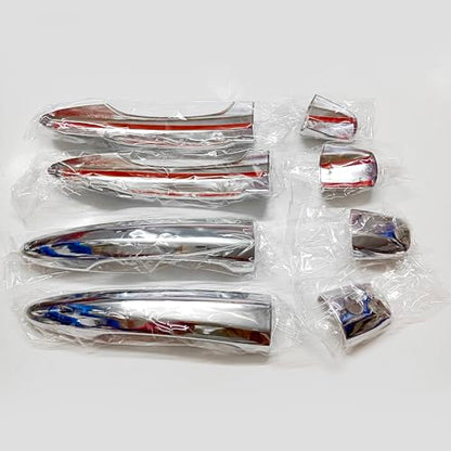 Chrome Exterior Door Handle Cover Trim for Nissan Altima Sentra 2020-2025 X-Trail T33 Rogue 2021-2024 Qashqai Accessories Decor (No Smart Key Holes) - style: No Smart Key Holes