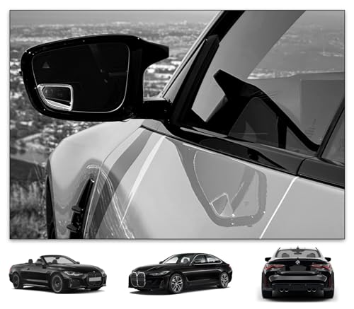 Blind Spot Mirrors- Compatible with BMW G22 430i, M440i Extended View (G26 430i, M440i, i4 (2021 - Present)), Glass - 2 Piece Set (Left & Right) - size: G26 430i, M440i, i4 (2021 - Present)