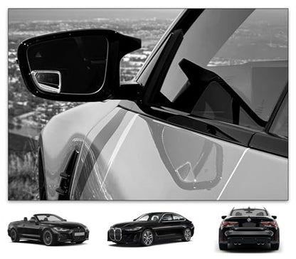 Blind Spot Mirrors- Compatible with BMW G22 430i, M440i Extended View (G82 M4 Coupe (2023 - Present)), Glass - 2 Piece Set (Left & Right) - size: G82 M4 Coupe (2023 - Present)
