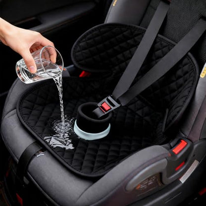 2 Pack Car Potty Training Seat Protector, Waterproof Toddler Carseat Potty Training Cover, Piddle Pads & Liners for Baby,Washable Non-Slip Leak-Proof Potty Pee Protector (Black) - color: Black