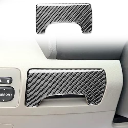 Driver's Side Center Dash Storage Slot Trim Cover Carbon Fiber Sticker Compatible with Toyota Camry 2007 2008 2009 2010 2011 Carbon Fiber Interior Accessories - color: Black 22