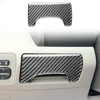 Driver's Side Center Dash Storage Slot Trim Cover Carbon Fiber Sticker Compatible with Toyota Camry 2007 2008 2009 2010 2011 Carbon Fiber Interior Accessories - color: Black 22