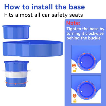 [2 Packs] Kids Car Seat Tray, Travel Tray with Cup Holder for Toddler Baby, Kids Car Seat Food Snack Organizer for Road Trip, Stroller snack, travel must haves - Blue - color: Blue-2 Packs