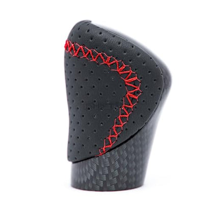 Gear Shift Knob Shifter for Lexus ES GS GX is NX RC RX 200t 300 350 3450h 450hL 350L (Red Stitch/Carbon Fiber Pattern) - color: Red Stitch / Carbon Fiber Pattern