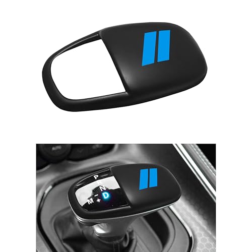 Gear Shift Knob Head Cover Trim for Dodge Charger Accessories 2015-2023 Challenger 2015-2023 2024 Durango 2016-2025 2026 ABS Interior Shell Insert Decoration Protector Gear Shifter Cover (Matte Blue) - color: Matte Blue