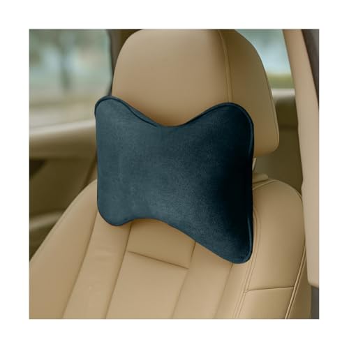Car Headrest Pillow, Memory Foam Breathable Ergonomic Vehicle Seat Neck Pillow for Cervical Pain Relief, Soft Automotive Neck Supports Cushion, Universal for Sedan, RV, Truck (Blue) - color: Blue