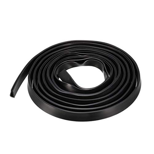 uxcell Edge Trim U Seal Extrusion, Silicone Black U Channel Edge Protector Sheet Fits 1/8-13/64inch Edge 3Meters/9.84Ft Length - size: 3000mmx8mmx15mm