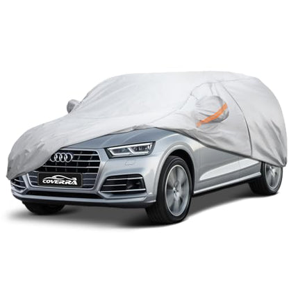 6 Layer Heavy Duty Car Cover Custom Fit for Audi Q5, BMW X1,X3(04-23) Mercedes-Benz GLB, GLC(16-22),Waterproof All Weather Car Tarp Outdoor Protection with Cotton Lining - size: Bmw X1, Benz Glb, Audi Q5