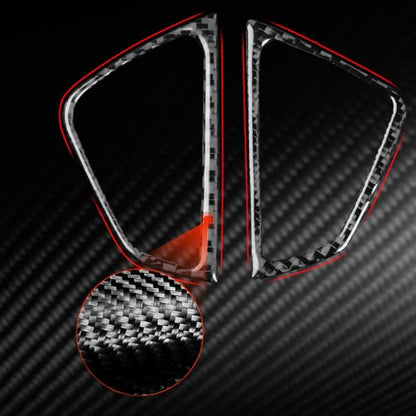 NVCNX Carbon Fiber Accessories for Mercedes Benz GLE GLS 350 450 450e 580 53 63 S AMG 2020-2026 2021 2022 2023 2024 2025 Dash Defogger Air Vent Frame Cover Interior Trim Overlay Sticker Decal 2PCs - color: Dash Defogger Air Vent Trim