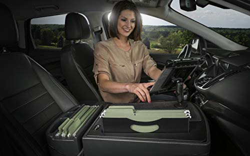 AutoExec AE-FMEF-TAB-BT Efficiency FileMaster Car Desk for Your Vehicle Workstation and Mobile Office, Black with Tablet Mount - color: Black, style: Desk, Tablet Mount