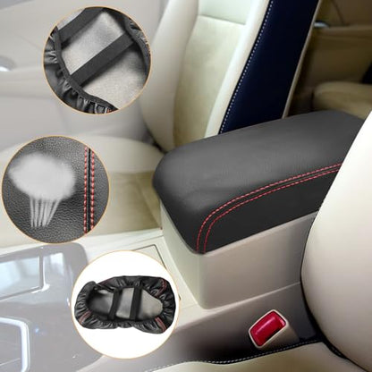 Compatible with Center Console Armrest Cover for Toyota Camry 2012 2013 2014 2015 2016 2017 Leather Arm Rest Storage Box Lids Cushion Protector Pad - size: Camry 2012-2017