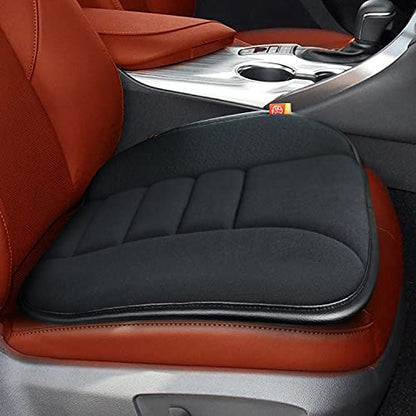 Thick Seat Cushion Memory Foam Car Seat Cushion Pad for Car Driver Seat Office Chair, Thickened Black - color: Thickened Black