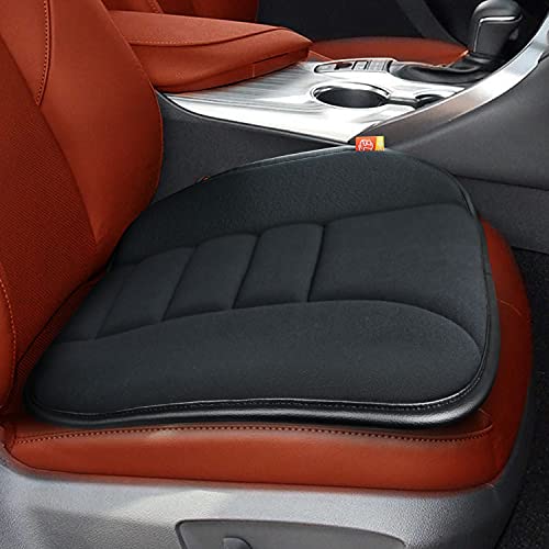 Thick Seat Cushion Memory Foam Car Seat Cushion Pad for Car Driver Seat Office Chair, Thickened Black - color: Thickened Black