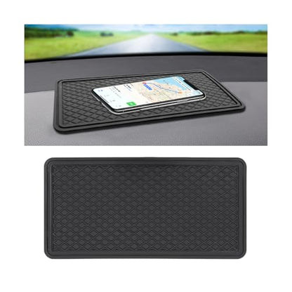 HZEL Car Dashboard Non Slip Mat, Vehicle Dash Grip Pad Pad for Phone Sunglasses Electronic Devices, Anti-Slide Sticky Automotive Gripping Mat Accessories, Universal for SUV, Sedan, Truck - size: Standard