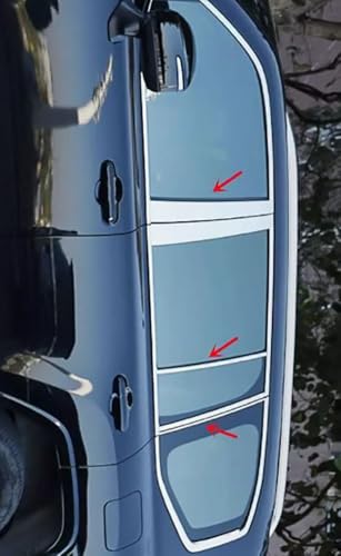 Car Accessories Fit for Toyota Land Cruiser LC300 2022 2023 Stainless Steel Chrome Exterior BC-Pillar Middle Column Window Decorative Strip Cover Trim 10PCS Set