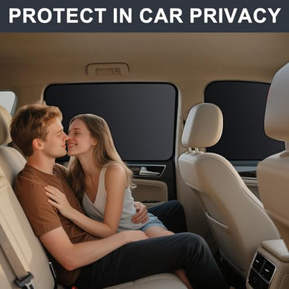 ZATOOTO Car Window Shades - 4 Pack Car Window Covers Premium UV Blocking, Side Window Curtains Full Blackout for Privacy, Breastfeeding, Napping, Camping, and Travel, Universal Fit for Most Vehicles - color: Blackout 4pcs