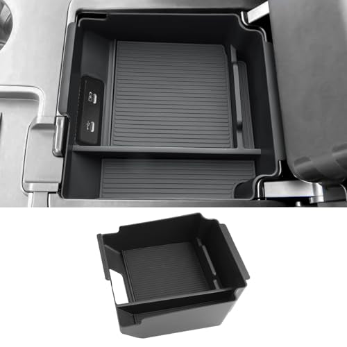 CDEFG for 2025 2026 Acura MDX Center Console Organizer for 2025 2026 Acura MDX Accessories MDX Middle Console Organizer 2025 2026 MDX Armrest Compartment Storage Box - color: Black for 2025 2026 MDX
