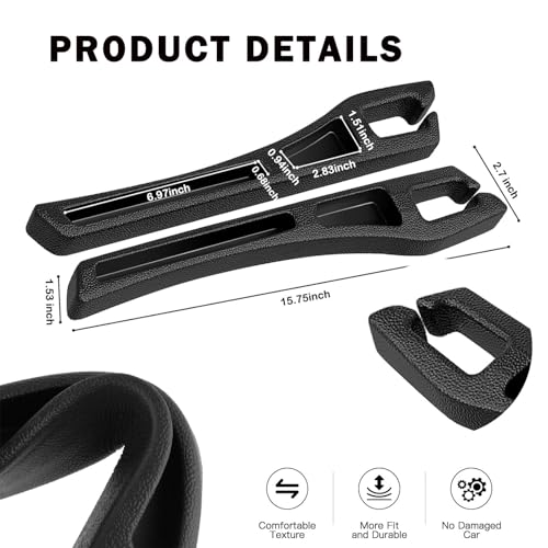 No Drop Seat Guard, Car Seat Gap Filler, Car Gap Filler Organizer, Universal Drop Seat Guards for Cars, Car Accessories Interior Prevent Stop Cellphone Wallet Keys Coins and Card from Dropping