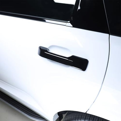 Compatible with Hyundai Palisade 2026 Accessories Button Style Exterior Door Handles Covers (Gloss Black) - color: Gloss black