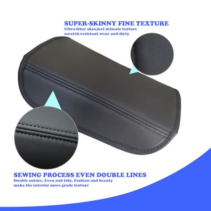 Tesla Armrest Cover for Model 3 (2017–2024) & Model Y (2020–2024), Soft Padded Center Console Armrest Protector, Comfortable Elbow Support, Easy Install, Black