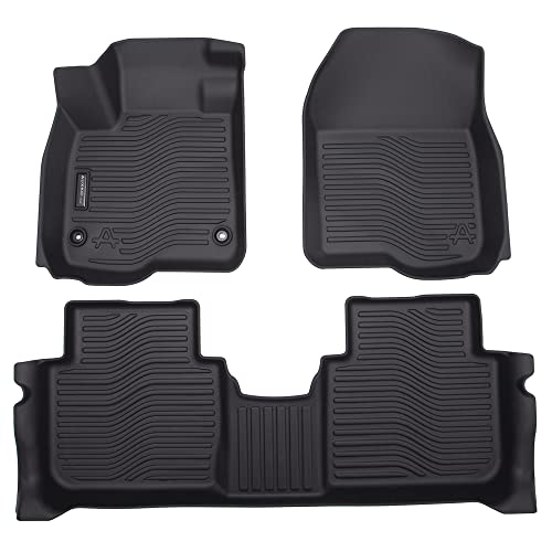 Auxko All Weather Floor Mats Fits for Honda CR-V 2023 2024 2025 2026 (Include Hybrid) TPE Rubber Liners Accessory for Honda CRV 2023 2024 2025 2026 Odorless Anti-Slip Mats Black - size: crv|2023-2026|floor mats