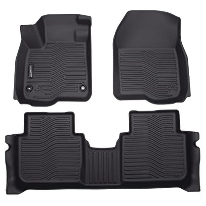 Auxko All Weather Floor Mats Fits for Honda CR-V 2023 2024 2025 2026 (Include Hybrid) TPE Rubber Liners Accessory for Honda CRV 2023 2024 2025 2026 Odorless Anti-Slip Mats Black - size: crv|2023-2026|floor mats
