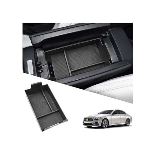 Ruiya E350/E450/E350 4MATIC Console Organizer for 2024-2026 Mercedes E-Class Accessories Armrest Console Organizer Compatible with 2024 2025 2026 Mercedes E-Class Sedan (W214) & E Wagon (S214/X214) - color: 2024+ Mercedes E-Class