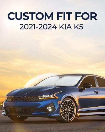 for KIA K5 2021-2024 Car Window Shades, 8pcs Privacy Sun Shade Set for Front Windshield Side and Rear Windows, Full Window Covers Keeps Vehicle Cool for Camping Napping - size: fit for KIA K5 2021-2024