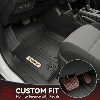 YITAMOTOR Floor Mats for Toyota Tacoma 2024 2025 2026 Double Cab Automatic, Custom Fit All Weather Anti-Slip TPE Rubber Mat, Super Duty Toyota Accessories, Tacoma TRD/SR/SR5/Limited Floor Liners Set - style: 2024-2026 | For Toyota Tacoma Double Cab Automa