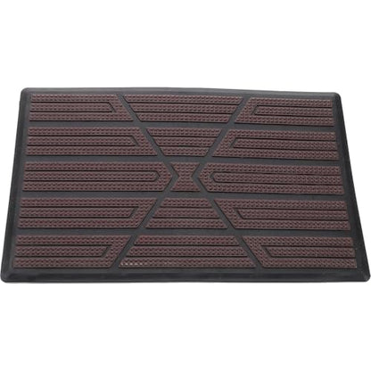 UKCOCO Car Floor Mat with Anti-Slip Pedal Pad, Full Coverage Plastic Automotive Floor Liner Rug for Cars and Suvs, Rear Cargo Protection Mat for Vehicle Interior