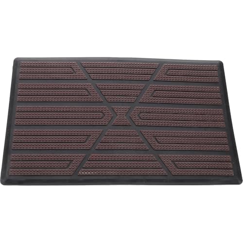 UKCOCO Car Floor Mat with Anti-Slip Pedal Pad, Full Coverage Plastic Automotive Floor Liner Rug for Cars and Suvs, Rear Cargo Protection Mat for Vehicle Interior
