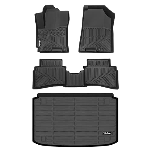 Wailtnb-Floor Mats & Cargo Mat Custom Fit for Hyundai Venue 2020-2026 (Lowest Cargo mat) All Weather Car Mats Floor Liner Hyundai Venue Accessories Black - style: 50|For Venue|2020-2026|Lower Cargo Set