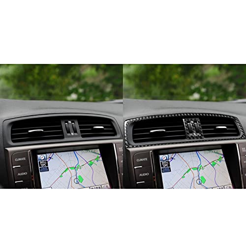 NVCNX Real Premium Carbon Fiber for Lexus IS250 is 250 IS350 2009-2013 / IS250C IS350C 2010-2015 2011 2012 2013 2014 Accessories Car Dashboard Center Air Vent Frame Cover Interior Trim Sticker 2PCs - color: Center Air Vent