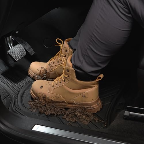 Armor All 3-Piece All-Season Floor Mats, Universal Fit Mats for Cars, Trucks, SUVs — Black
