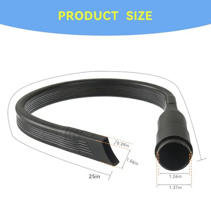 25" Flexible Vacuum Crevice Tool Attachment for 1-1/4" (32mm) & 1-3/8" (35mm) Hoses Universal Fit Vacuum Accessories