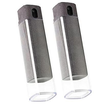 CUIUD Touchscreen Screen Cleaner Kit 2 Pcs, Phone, Tablet and Car Screen Cleaner, Two in One Spray and Microfiber Cloth(2 Pack Grey) - color: 2 Pcs Grey