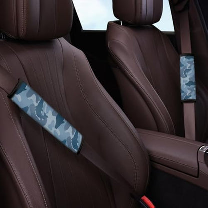 Fishing Camo Car Seat Belt Pad Cover Soft Universal Car Seat Belt Pads Cover Anti-Slip Shoulder Strap Protect Interior Automotive for Most Vehicle, SUV, Truck, Cars - color: Fishing Camo