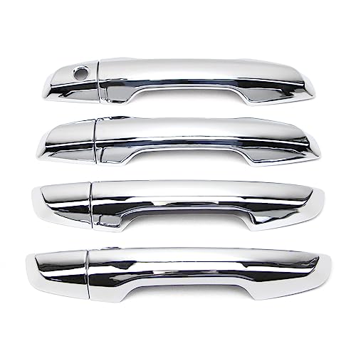 Dreamseek Door Handle Cover for Honda CR-V CRV 2017 2018 2019 2020 2021 2022 2023 Chrome Exterior Trim Decoration Protector Cap (w/o Smart Keyhole) - size: w/o Smart Keyhole