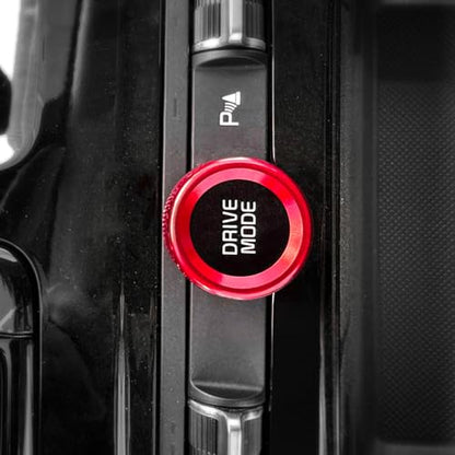 Aluminum Car Gear Control Knob Cover Drive Mode Gear Shift Switch Knob Protective Cover Compatible with Kia K5 2021-2025 Accessories (Red Style) - color: Red Style