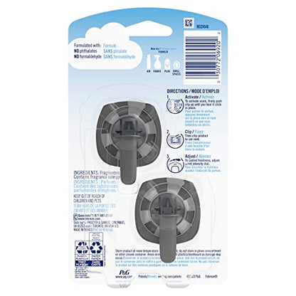 Febreze AUTO Air Freshener, Odor-Fighting Automotive Vent Clip, Scented Car Accessories, Long Lasting for Strong Odors, New Car Scent, 2 Count