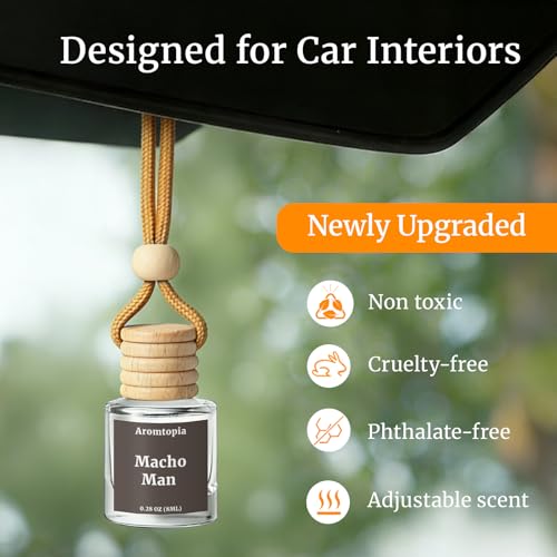 Car Air Fresheners, Hanging Car Fragrance Diffuser, Aromtopia Elegant Hotel-Inspired Scent, Car Odor Eliminator, Long-Lasting, Car Accessories Gift for Women & Men Gift (Hotel Ritz-Carlton), Pack of 2
